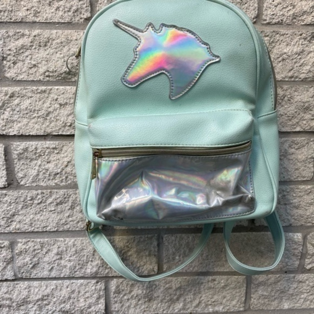 Unicorn Holographic Backpack purse  PBN
